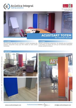 Modules absorbants acoustiques et décoratifs | ACUSTIART-TOTEM 