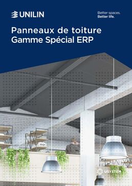 Panneau isolant chevronné pour toitures en pente Spécial ERP | Usystem Roof DS FR 30 HD