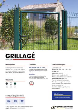 Portillon Acier Grillagé | QUAGLIA DIFFUSION