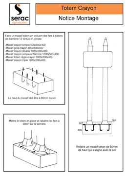 TOTEM FIBRE DE SIGNALISATION 