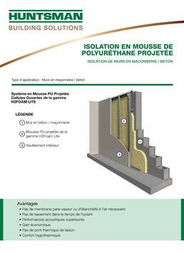 Isolation de murs en maçonnerie / béton | HUNTSMAN BUILDING SOLUTIONS 