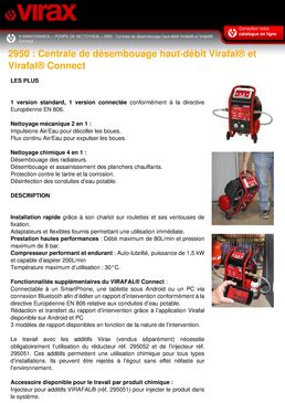 Kit centrale de désembouage Connect + injecteur + réducteur | Virafal