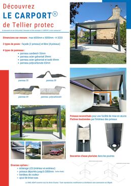 Abri extérieur sur-mesure | Carport 