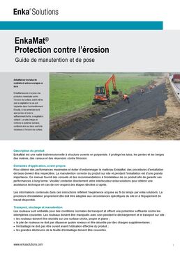 Géonatte protection contre l'érosion | ENKAMAT