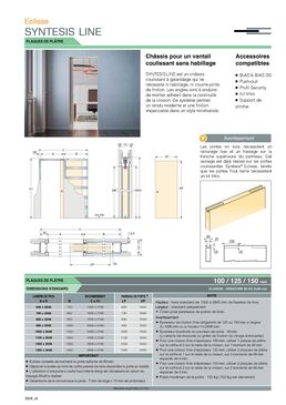 Syntesis Line | Porte coulissante sans habillage