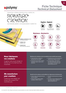 Impression numérique sur stratifié pour décor personnalisé | Signature Création