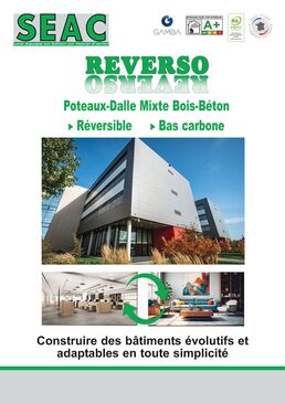 Poteaux-Dalle Mixte Bois-Béton, Réversible, Bas carbone | REVERSO