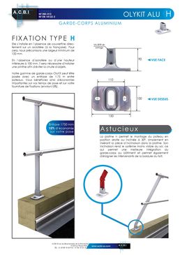 Garde-corps aluminium ACBI