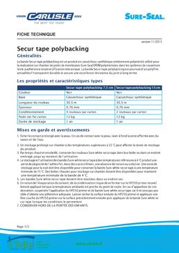 Bande de joint EPDM | Secur Tape 