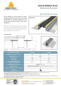 Joint de dilatation de sol | JDH 5.02