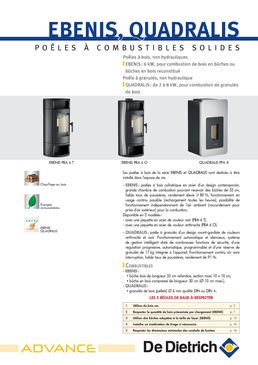 Poêles en acier à granulés bois de 2 à 8 kW de puissance | Quadralis