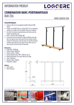 Combinaison banc/portemanteaux | DLM 226