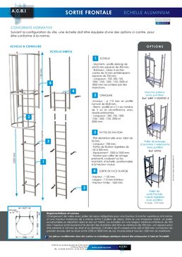 Echelle à crinoline aluminium | ACBI