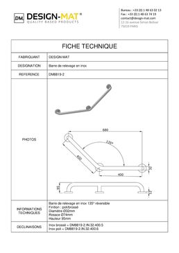 Barre de relevage 135° | DM8819