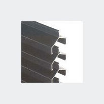 Renson grille de hotte 173x173 mm aluminium noir