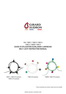  Guirlande lumineuse EcoWatts av. 5 douilles E27 | 158017