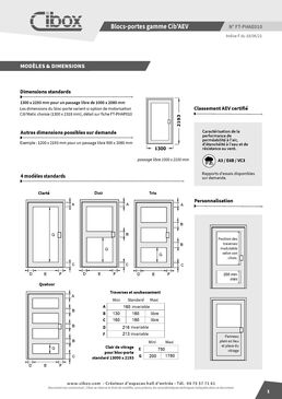 Portes d'entrée d'immeuble AEV  | Cib'AEV