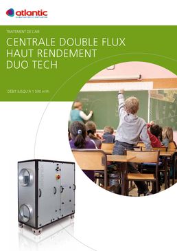 VMC double flux à haut rendement pour tertiaire | Duo Tech