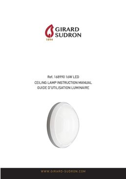 Plafonnier LED Ø 300 x 90 16 W 4 000 k 1 280 lm 160° blanc | Luna 168990