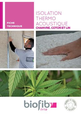 Isolant thermique haute performance en fibres végétales | Biofib'Trio