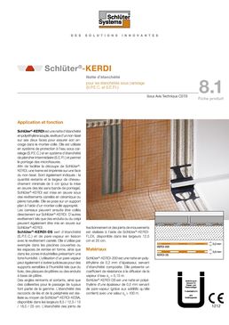 Natte d'étanchéité sous carrelage | Schlüter-KERDI-200