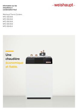 Chaudières à condensation gaz Weishaupt Thermo Condens | WTC-OB 20-35-B WTC-OB 45-A