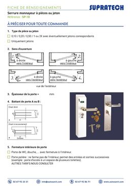 Serrure à pièces ou à jetons pour lieux publics | Serrure à pièces