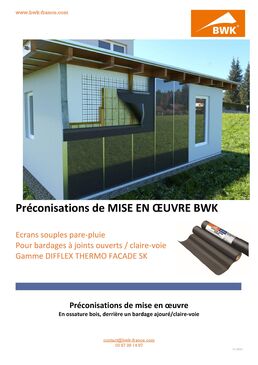 Ecran pare-pluie en polyester enduit | Difflex Thermo façade SK