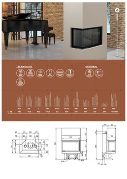 Poêle à bois monobloc avec technologie Wood | C 15 WOOD LSX 65 