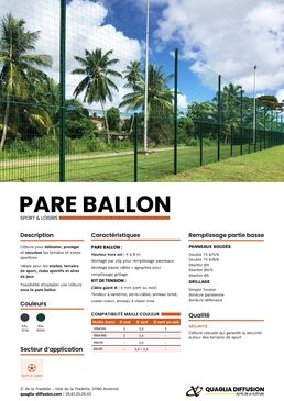 Clôture sportive | Pare-Ballon