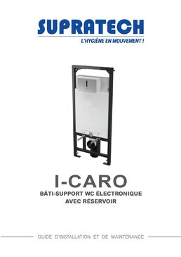 Bâti-support avec réservoir intégré pour WC suspendu I-Caro à déclenchement automatique sans contact | DWS-81-KE