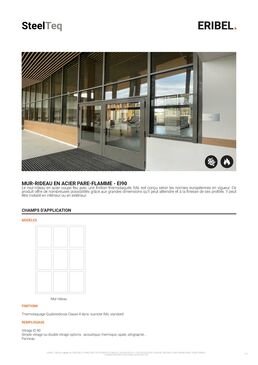 Mur Rideau en Acier coupe-feu – EI90 | SteelTeq  