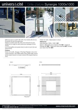Grilles d'arbres en acier thermolaqué | Synergie