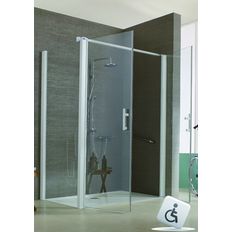 Parois pour douche ouverte accessible PMR | Jazz Douche Ouverte