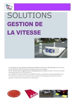 Gestion de la vitesse