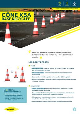 Cône K5A base recyclée | Aximum 