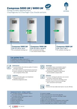 PAC géothermique eau/eau monophasée ou triphasée | Compress 5000 LW/ 6000 LW