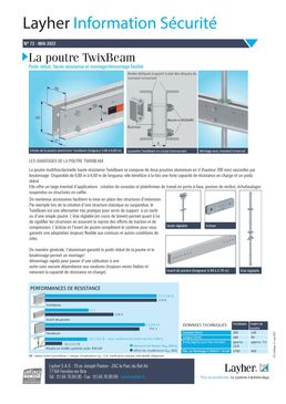 Poutrelle d'échafaudage légère multifonctionnelle en aluminium | TwixBeam