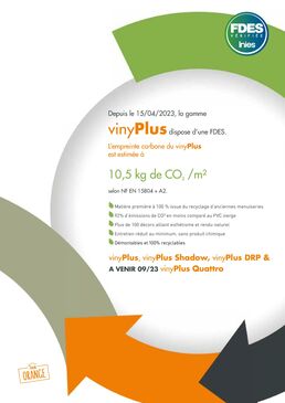 Bardage PVC Matière première 100% recyclée - Faux Claire voie