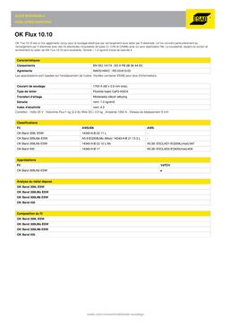 Consommables de soudage - Acier inoxydable - Feuillards (SAW/ESW) | OK Flux 10.10 25kg(55lb)