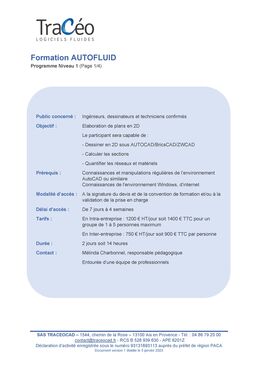 Conception, dessin et modélisation CVC et sanitaires 2D-3D | AUTOFLUID 11