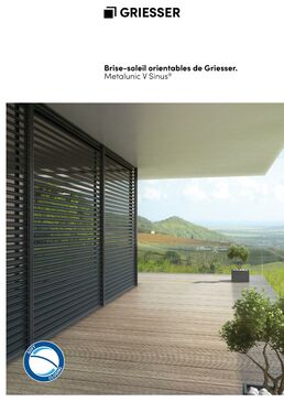 Brise-soleil orientable tout métal polyvalent | Metalunic / Metalunic Sinus 