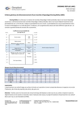 DRENING - tunnel d'épandage eaux usées (ANC) et pluviales