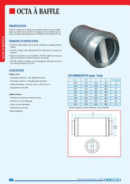 Piège à son cylindrique passif | Octa à baffle