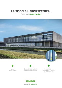 DucoSun Cubic Design | Lames brise-soleil à LED intégrées