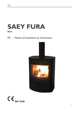 Poêle à bois en acier noir | Fura de SAEY 