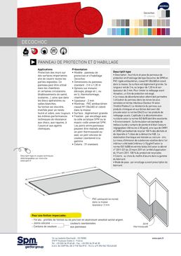 Panneau de protection et d'habillage M1 Bs2d0 | DECOCHOC