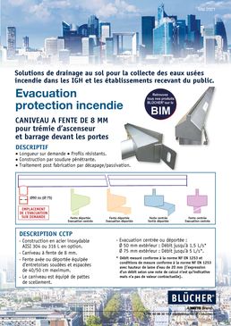 Siphons et caniveaux pour immeuble de grande hauteur/tour | BLÜCHER® 