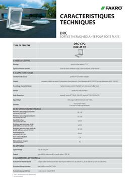 Sortie pour toit plat | DRC/DRF/DRG