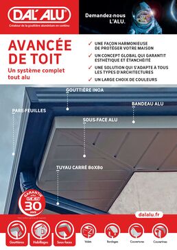 Solution globale pour avancée de toit en aluminium bas carbone | Avancée de toit Alu Décarboné